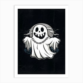 spooky Ghost Art Print