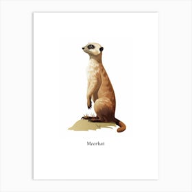 Meerkat Kids Animal Poster Art Print