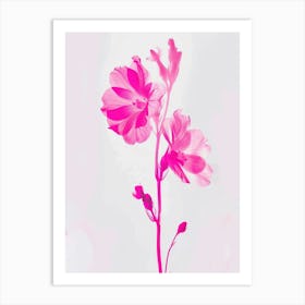 Hot Pink Snapdragon 1 Art Print