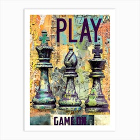 Play Game On Art Print