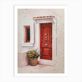 Red Door Art Print