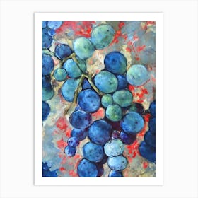 Grapes 3 Classic Fruit Art Print