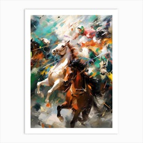 Horse Race Art Print