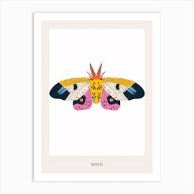 Colourful Insect Illustration Moth 7 Poster Art Print