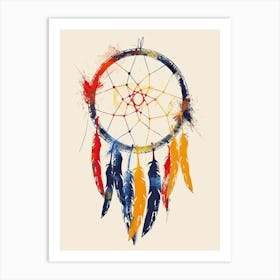 Dream Catcher, Boho, Minimalism Art Print