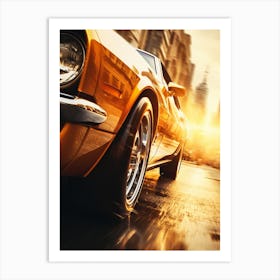 American Muscle Car In The City 019 Art Print