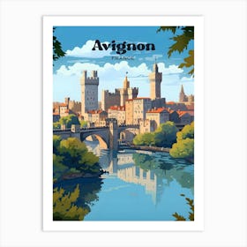 Avignon France Palace Palais des Papes Travel Art Art Print