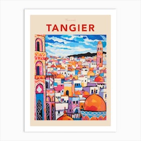 Tangier Morocco 5 Fauvist Travel Poster Art Print