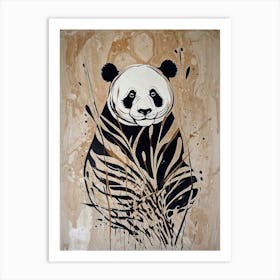 Panda Bear Fashion Art Print