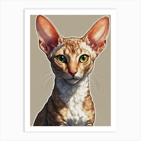 Sphynx Cat 1 Art Print