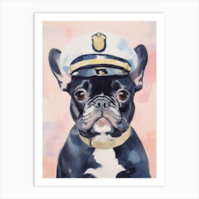 French Bulldog Sailor 1 Art Print