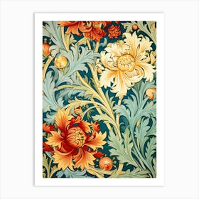 Floral Wallpaper 353 Art Print