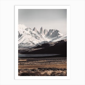 Wyoming Mountain Range Art Print