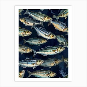 Sardine Fish Art Print