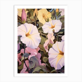 Petunia 3 Flower Painting Art Print