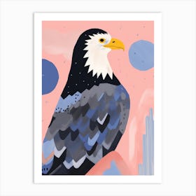 Playful Illustration Of Eagle For Kids Room 3 Art Print