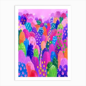 Colorful Forest Art Print