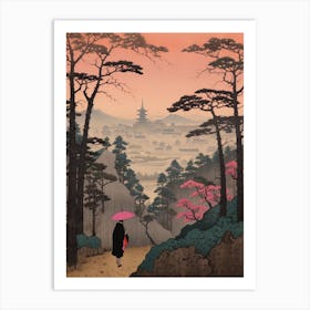 Hitsujiyama Park, Japan Vintage Travel Art 1 Art Print