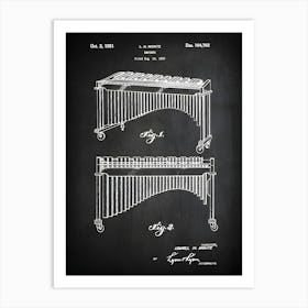 Marimba Patent, Marimba Gift, Marimba Player, Marimba Decor, Marimba Art, Marimba Band, Marimba Percussion, Marimba Blueprint,Mm7021 Art Print