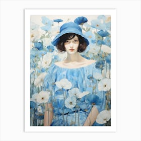 Blue Poppies 11 Art Print