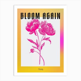 Hot Pink Peony 1 Poster Art Print