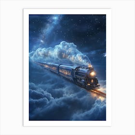 Train In The Sky 1 Art Print