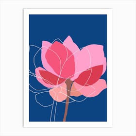 Magnolia Flower Art Print