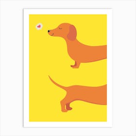 Dachshunds Art Print