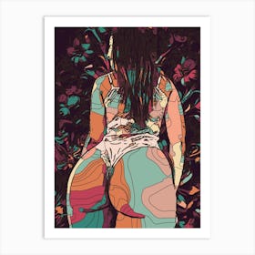 Abstract Geometric Sexy Woman 22 1 Art Print