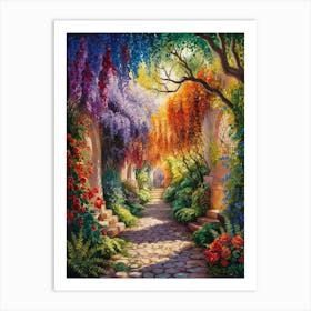 Wisteria Garden Art Print