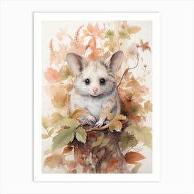 Adorable Chubby Playful Possum 4 Art Print