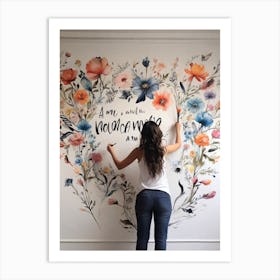 Flower Wall Mural Art Print