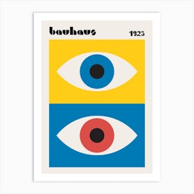 Bauhaus Eyes Minimalist Art Print