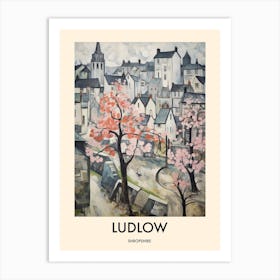 Ludlow (Shropshire) Painting 2 Travel Poster Art Print