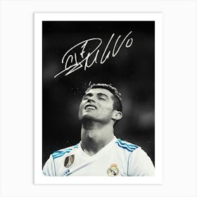 Cristiano Ronaldo Vintage Art Print