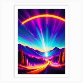 Rainbow Road Art Print