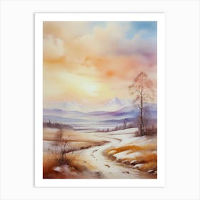 Landscape Painting 7 Art Print