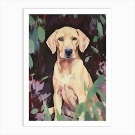 A Rhodesian Ridgeback Dog Painting, Impressionist 1 Art Print