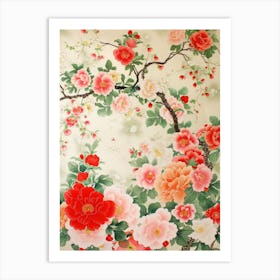 Hokusai  Great Japan Floral Japanese 10 Art Print