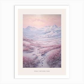 Dreamy Winter National Park Poster  Denali National Park United States 4 Art Print