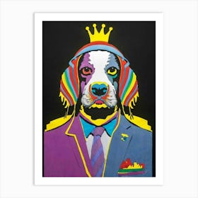 Dog With A Crown Art Print