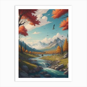 Autumn Landscape Art Print