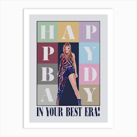 Taylor Swift Happy Birthday In Your Best Era Póster