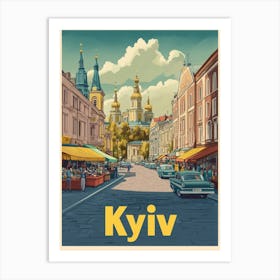 Aihrgdesign A Classic 1960s Travel Poster For Kyiv 2 Affiche