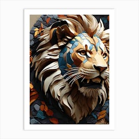 Lion Sculpture Art Print