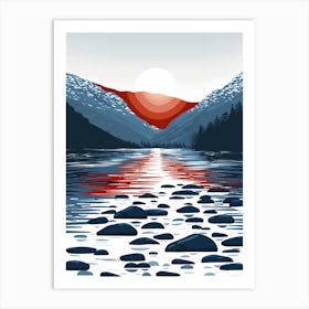 Sunrise In The Mountains 1 Art Print