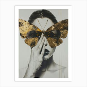 Gold Butterfly 2 Art Print