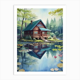 House In The Forest Art Print