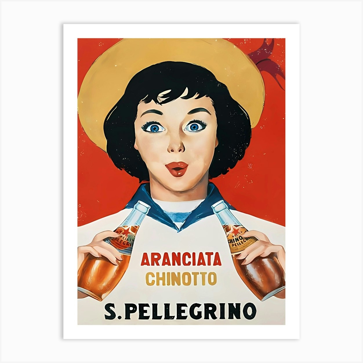 Orange Juice Vintage Advertising Poster Art Print by Vintage Spirit