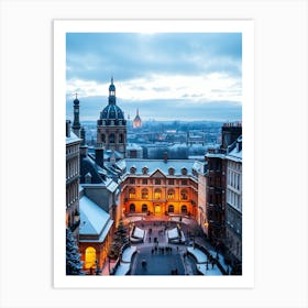 Paris At Dusk Art Print